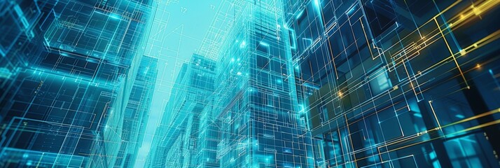Poster - Building Construction Digitalization. Virtual Reality Software Used for Building and Developing Commercial Houses. Future of Development of Commercial Properties.