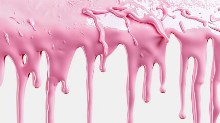 texture of melting icing with transparent background and png border