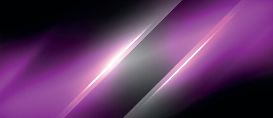 Poster - In the scene, a radiant purple light illuminates against a dark backdrop, creating a mesmerizing contrast