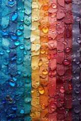 Poster - An abstract pride backdrop showcases layered textures, bright hues, and a modern aesthetic
