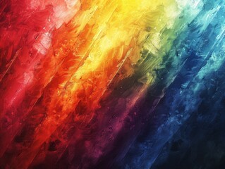 Poster - The abstract pride background features sharp angles with dynamic motion, creating a visually striking composition