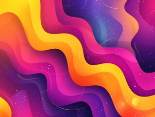 Poster - The design features bold shapes, vivid gradients, and energetic elements inspired by abstract pride