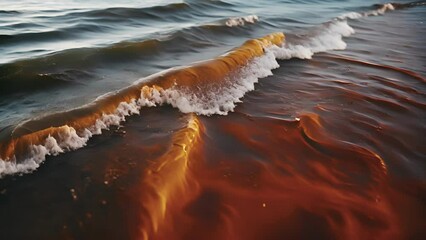 Wall Mural - as the red tide moves on it leaves a path of destruction and devastation in its wake a reminder of t