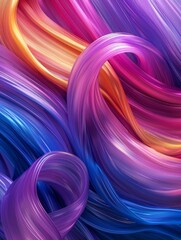 Poster - Vibrant pride backdrop with flowing lines, bright tones, and abstract art creates a captivating atmosphere