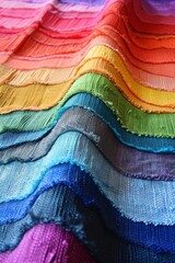 Poster - Abstract layered textures with vibrant colors create a dynamic pride backdrop