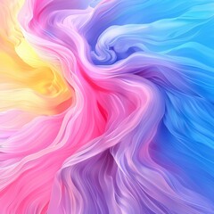 Wall Mural - The pride-themed background features abstract waves with fluid, colorful motion