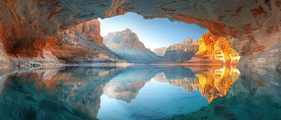 lake in the mountains, landscape wallpaper