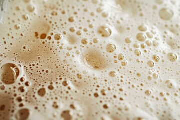 Wall Mural - Dense Beer foam cold. Draft lager. Generate Ai