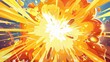 © Mark - In the anime manga graphics, a boom of explosions is depicted in yellow sunbursts