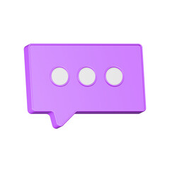 Poster - 3D Realistic chat or online message