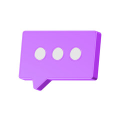 Poster - 3D Realistic chat or online message