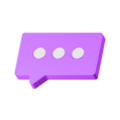 Poster - 3D Realistic chat or online message