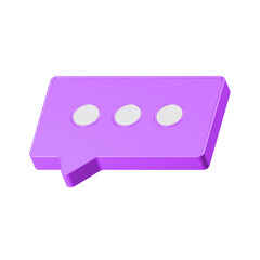 Poster - 3D Realistic chat or online message