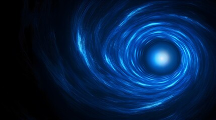 Blue light vortex in dark space