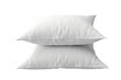 © Usama - Ethereal Dreams: Two White Pillows in a Sea of Serenity on a White or Clear Surface PNG Transparent Background.