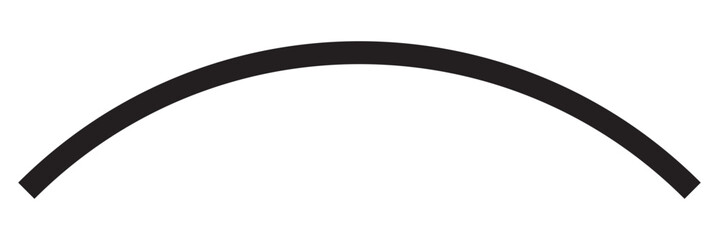 Poster - dark curve line. isolated on white background. vector illustration. eps 10