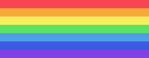 Sticker - Rainbow flag wide panoramic graphics