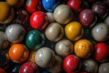 Aufkleber - Colorful balls in a close up view. Ideal for marketing and advertising projects