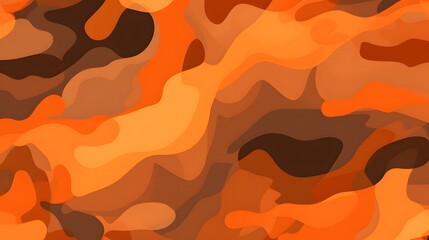 Wall Mural - camo orange background