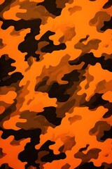 Wall Mural - camo orange background