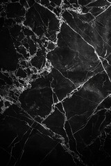 Poster - Stylish black and white marble wallpaper, perfect for interior design projects