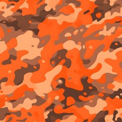 Wall Mural - camo orange background