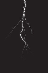 Wall Mural - lightning overlay. you can easily use cinematic storm lightning photo overlays in your work.