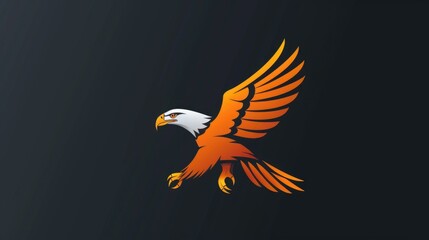 Poster - Majestic eagle soaring through the air, perfect for nature or freedom concepts