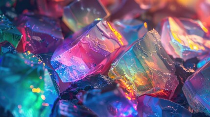 Poster - Close up shot of a bunch of ice cubes. Perfect for summer drink concepts