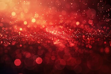 Poster - A vibrant red and black background with numerous lights, perfect for adding a pop of color to any design project