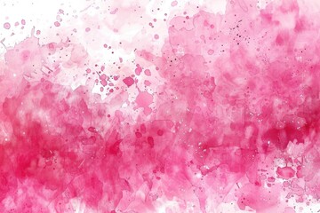 Poster - A pink watercolor background with various spots. Suitable for design projects