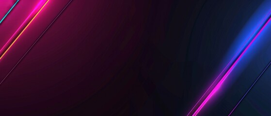 Aufkleber - Data transfer technology concept wallpaper texture background banner illustration - Abstract futuristic with blue pink glowing neon lights moving high speed wave lines