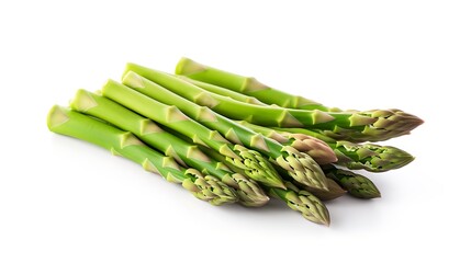 Wall Mural - fresh asparagus on white  beautiful