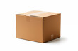 © My Beautiful Picture - Cardboard on white background. Moving. Job of mover. Logistics profession. Mover job offer. Purchase sale cardboard. Home delivery. Delivery company.