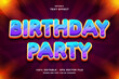 © Kardus Studio - Birthday Party 3d text style effect template editable