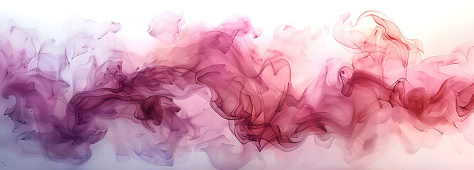 Wall Mural - abstract pink ink and water wash isolated on white background 