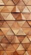 © dip - dark brown wooden geometric wall background with triangular patterns