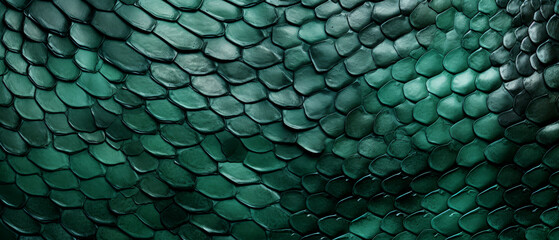 Detailed reptile skin texture in green, exotic background