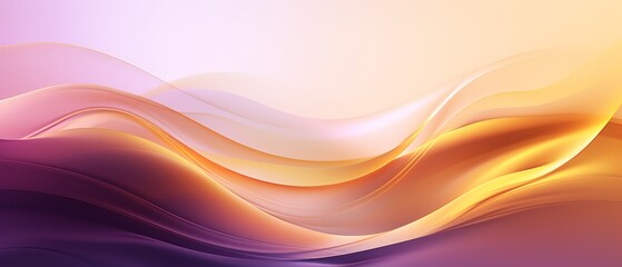 Poster - Purple and gold abstract gradient background with copy space,