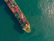 © Paulius - Oceanic Perspectives: A Glimpse of a Container Cargo Ship from Above