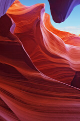 Sticker - The Antelope canyon. Navajo Reservation