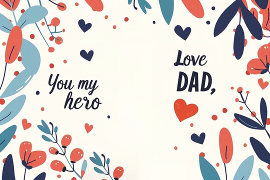 A Father's Day card featuring a mustache and hat, perfect for celebrating dad's special day.