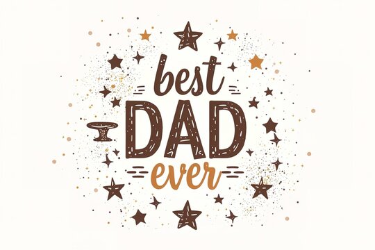 A Father's Day card featuring a mustache and hat, perfect for celebrating dad's special day.