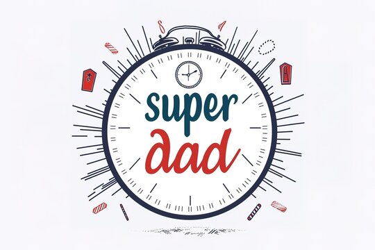 A Father's Day card featuring a mustache and hat, perfect for celebrating dad's special day.