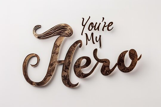 A Father's Day card featuring a mustache and hat, perfect for celebrating dad's special day.