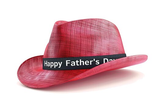 A Father's Day card featuring a mustache and hat, perfect for celebrating dad's special day.