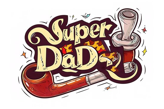 A Father's Day card featuring a mustache and hat, perfect for celebrating dad's special day.