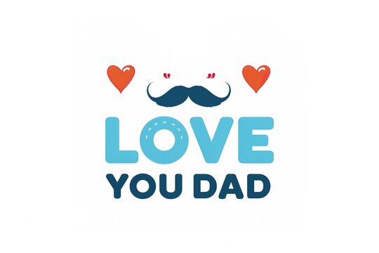 A Father's Day card featuring a mustache and hat, perfect for celebrating dad's special day.