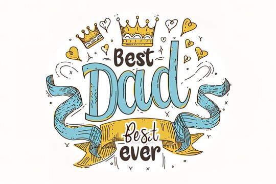 A Father's Day card featuring a mustache and hat, perfect for celebrating dad's special day.