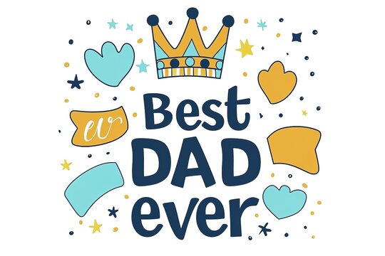 A Father's Day card featuring a mustache and hat, perfect for celebrating dad's special day.